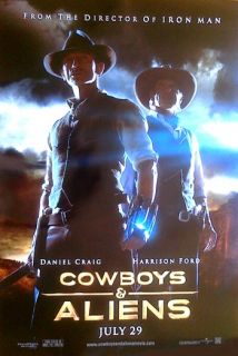 Cowboys and Aliens Orig D s 27x40 Movie Poster B Craig