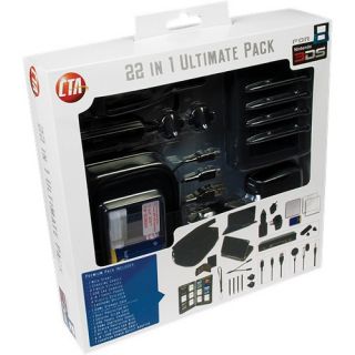 CTA Digital 22 in 1 Ultimate Pack for the Nintendo 3DS   Black