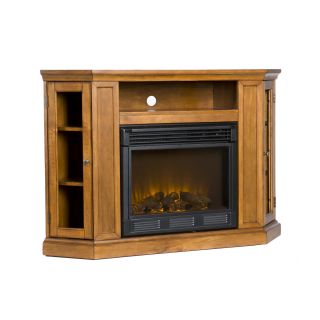 fa9317e claremont glazed pine media console w electric fireplace