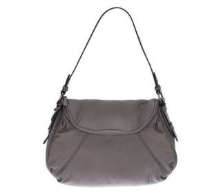 Maxx New York Pebble Leather Shoulder Bag with Zip Closure   A225641