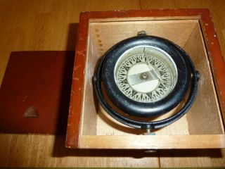 Vintage Wilcox Crittenden WWII Lifeboat Compass World War Two