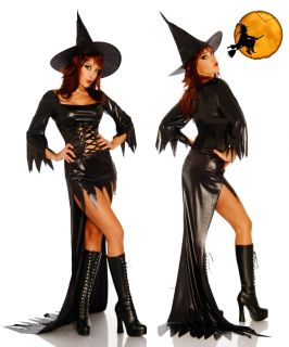 8340 Ladies Halloween Wicked Witch Mama Black Fancy Dress Costume
