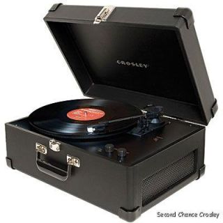 Crosley CR249 Blk Suitcase USB Turntable Record Player
