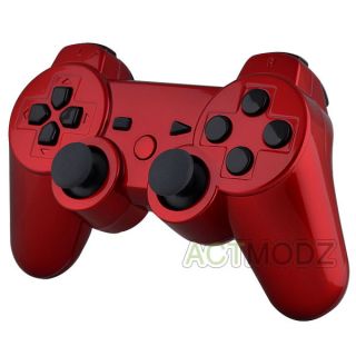 Custom Glossy Red PS3 Dual Shock Controller Shells Parts Triggers