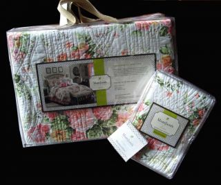 Mary Janes Shabby Rose Vintage Cottage Chic Twin Quilt