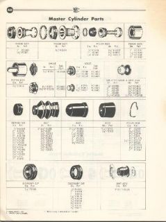1936 53 Wagner Brake Parts Wheel Master Linings Catalog