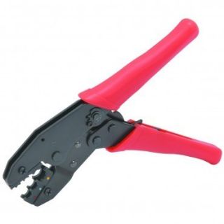 Ratcheting Crimping Plier Tool Wire Crimper Ideal for Insulated Bare