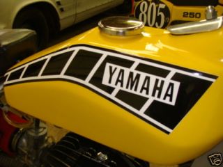1970s Yamaha Custom Decal Champion Flat Track Graphics