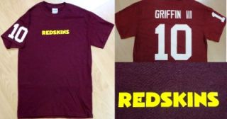  III #10 Washington Redskins RG3 Custom Player T Shirt Jersey NFL
