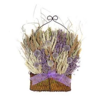 New Dried Flower Arrangement Floral Lavender Basket