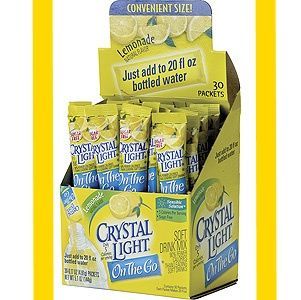 60 Crystal Light on The Go Packets Drink Mix Lemonade