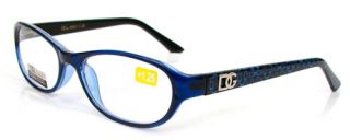 DG Eyewear Blue Black Frame Optical Reading Glasses