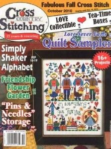 Cross Country Stitching Magazine October 2010 Issue New