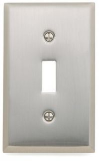 Electrical Switchplate or Outlet Cover Satin Nickel Single Double