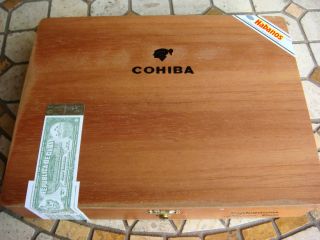 WOODEN COHIBA ESPENDITOS CIGAR BOX (EMPTY) From HAVANA, CUBA