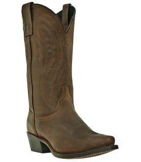 Mens Laredo Macon Cowboy Boots Gaucho Leather Medium D M Snip Toe