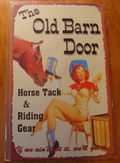 country western decor cowgirls tin sign