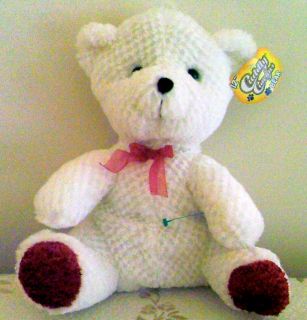  White Teddy Bear Stuffed Animal Plush Cuddly Cousins 12 Gorgeous Bear
