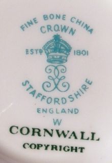 Crown Staffordshire China Cornwall Pattern Mug