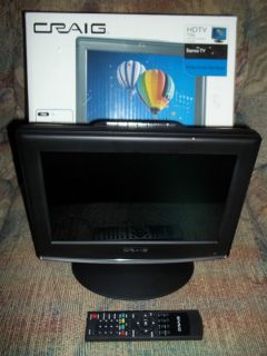 Craig CLC503 13 LCD HDTV 720P Television as Is Store Return Remote