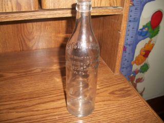 Vintage Water Bottle Crystal Rock Reading PA 15 1 2 Oz