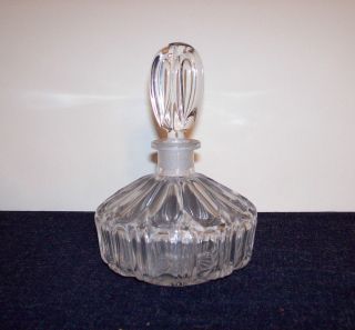 Crystal Perfume Bottle with Teardrop Ground Stopper