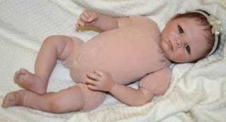 DOE SUEDE Doll Body for 3/4 Limb Large Newborn Baby 20 22 Reborn
