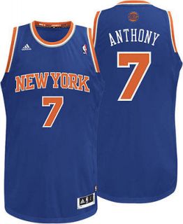 New York Knicks Carmelo Anthony YOUTH SEWN Adidas Swingman Jersey