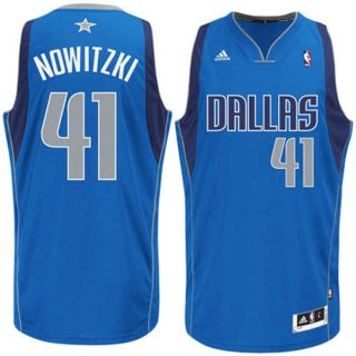 Dallas Mavericks Dirk Nowitzki Blue Swingman Jersey sz Yth Large
