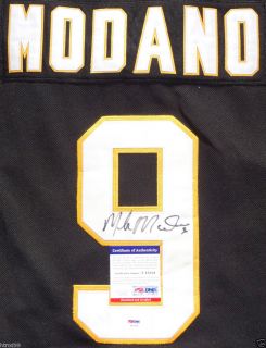 MIKE MODANO SIGNED DALLAS STARS JERSEY NORTH STARS RED WINGS PSA DNA