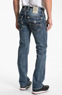Rock Revival Travis Straight Leg Jeans (Medium Blue)