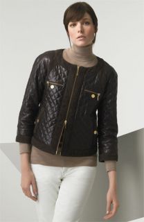 Tory Burch Cluny Quilted Leather Jacket