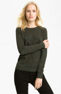 Gryphon Leopard Print Crewneck Sweater