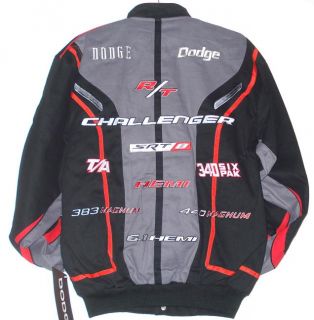 SIZE L DODGE CHALLENGER Racing EMBROIDERED Cotton Jacket JH DESIGN L