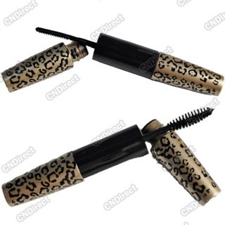 Long Curling Eyelash Black Leopard Fiber Mascara Eye Lashes Makeup New
