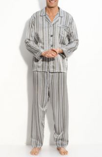 Majestic International Anderson Stripe Silk Pajamas