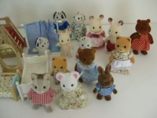 Lot of Calico Critters Sylvanian Families Animals Slide Furniture