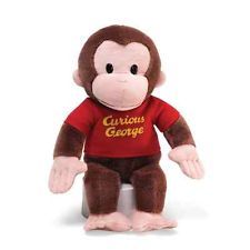 Gund Curious George in Red Shirt 12 inch Monkey Plush 4029019 New