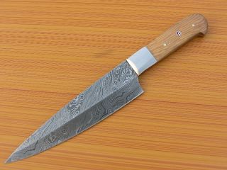 Custom Handmade Damascus Steel Kitchen Chef Knife