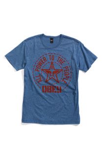 Obey Power of the People Trim Fit Crewneck T Shirt (Men)