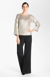 St. John Collection Inverted Fold Wide Leg Pants