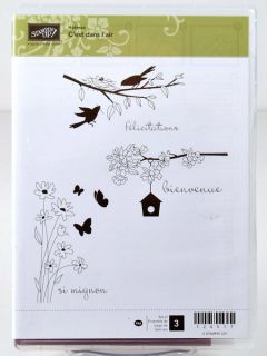 Stampin Up Clear Mount Stamp Set CEst Dan LAir