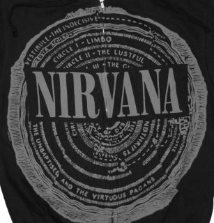 Nirvana Vestibule Hell Layers Dante Grunge Band Zip Up Hoodie