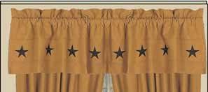Danville Star Valance Country Rustic Curtains Drapery