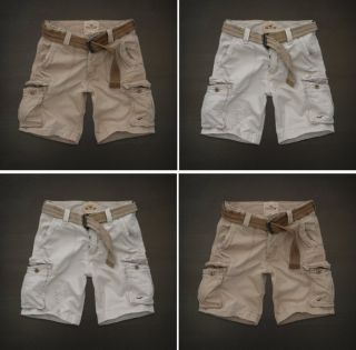 New Hollister Mens 31 32 34 36 Belted Cargo Shorts Dana Point