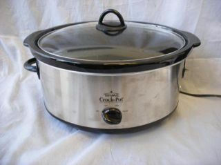 Crock Pot 64451 6 1 2 Quart Oval Slow Cooker Stainless Steel