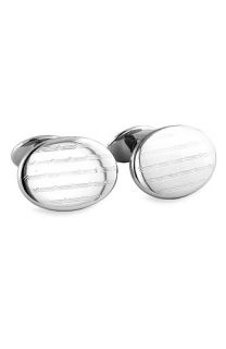 David Donahue Engraved Sterling Silver Cuff Links