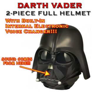 DARTH VADER HELMET WITH BUILT IN INTERNAL VOICE CHANGER CIRCUIT   FITS