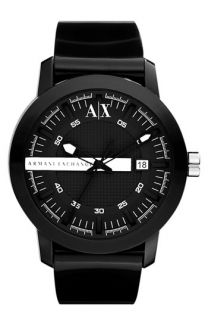 AX Armani Exchange Rubber Strap Watch