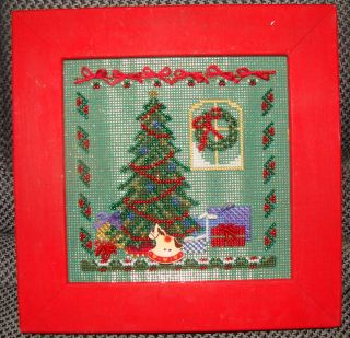 Christmas Eve 2003 Mill HIll cross stitch finished and framed ready to